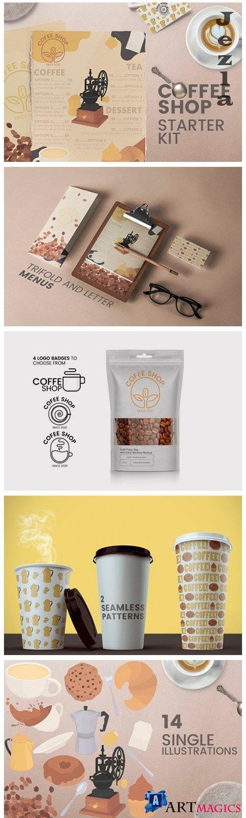 Coffee shop kit - Menus logos MORE! - 4983078