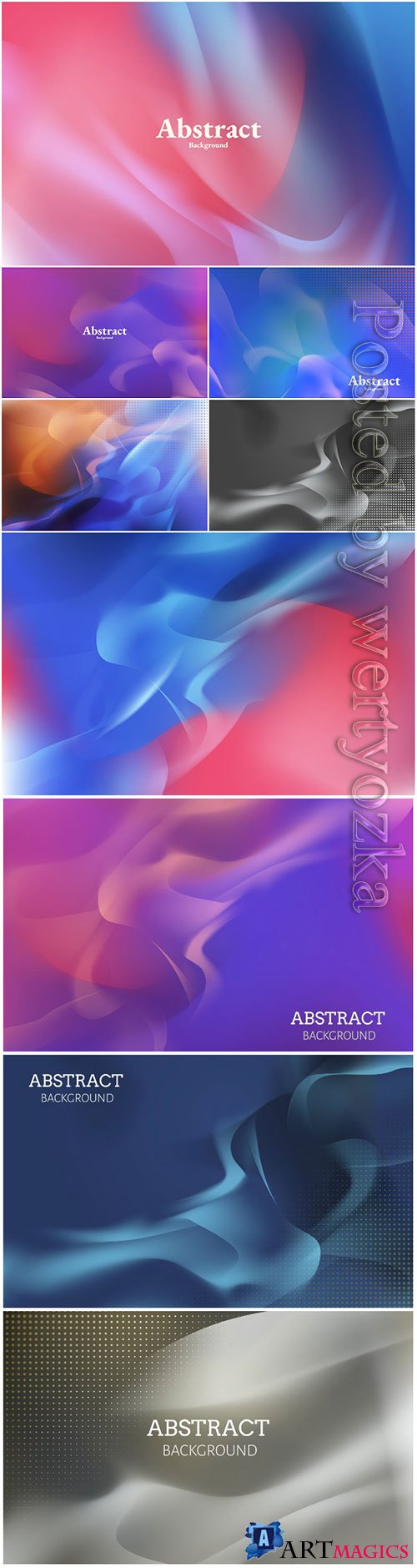 Abstract wavy vector background