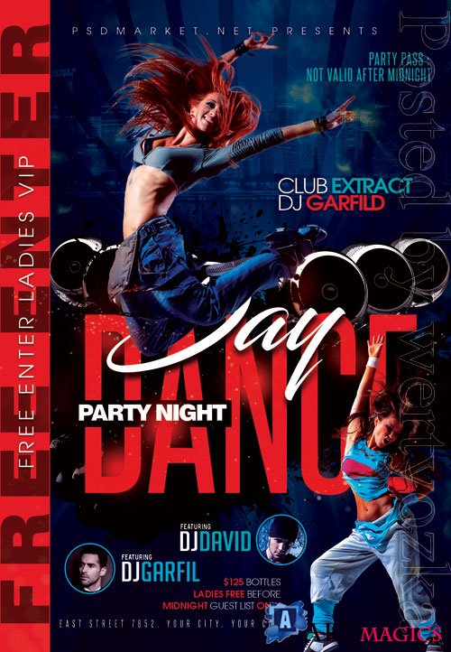 Dance day - Premium flyer psd template