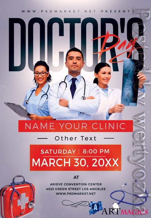 Doctors day - Premium flyer psd template
