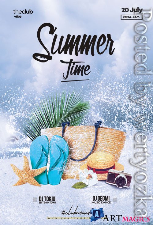 Summer Splash Paty - Premium flyer psd template