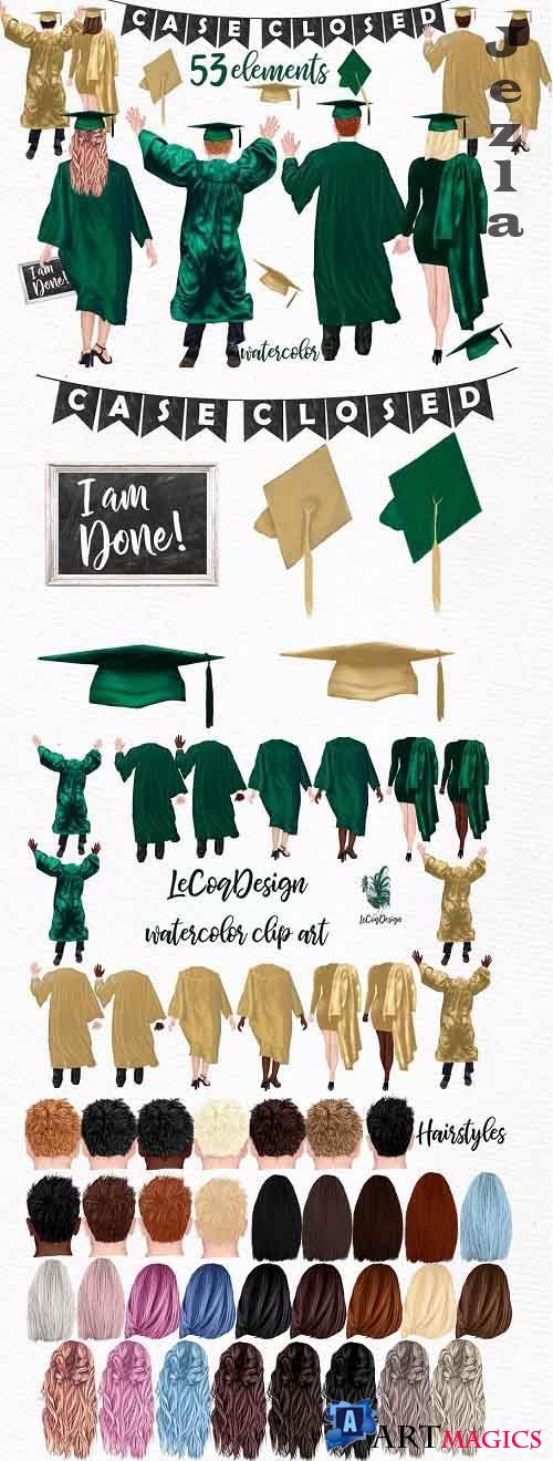 Graduation Clipart,Graduate Students - 5001611