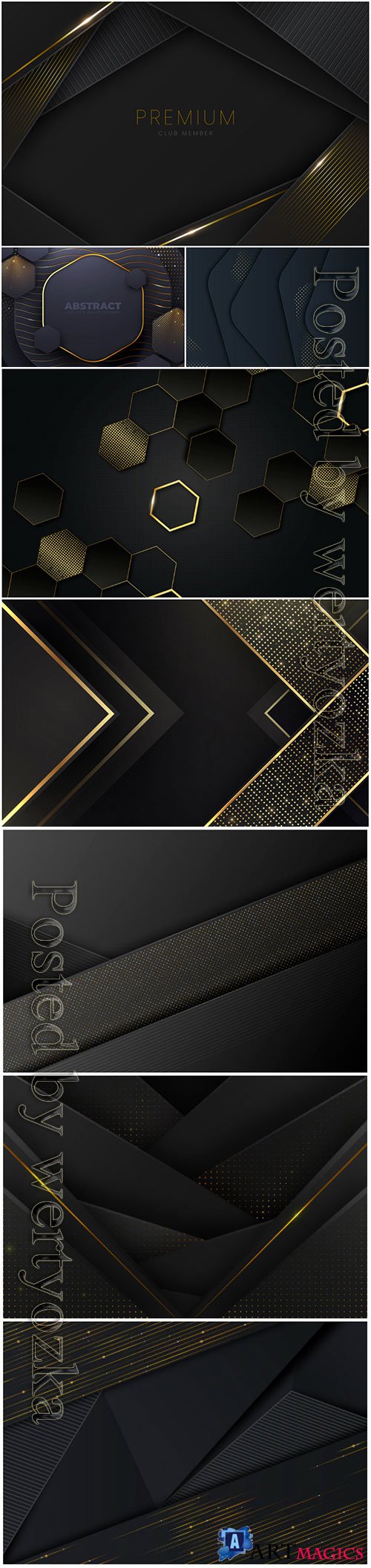 Luxury abstract backgrounds in vector