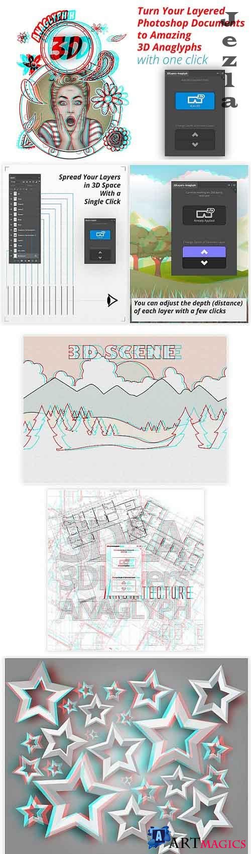 3D Layers Anaglyph  - 139393