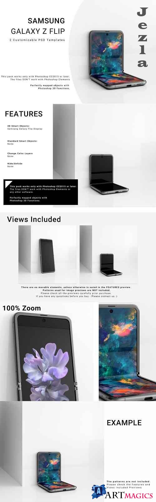 Samsung Galaxy Z Flip Mockups Set - 4607512