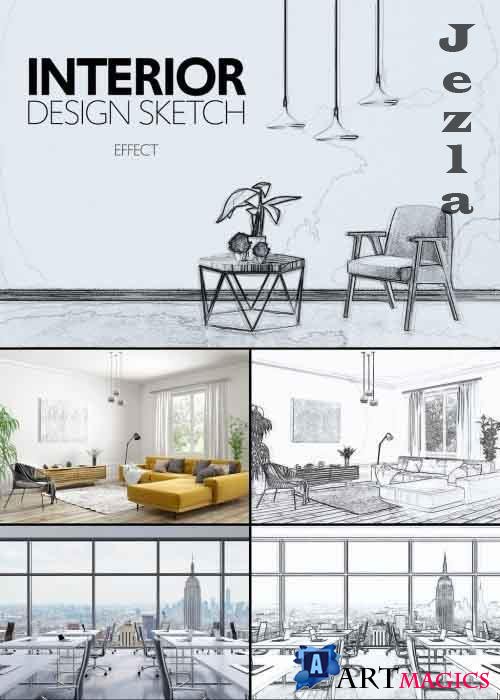 Architectural Sketch Effect 355286768