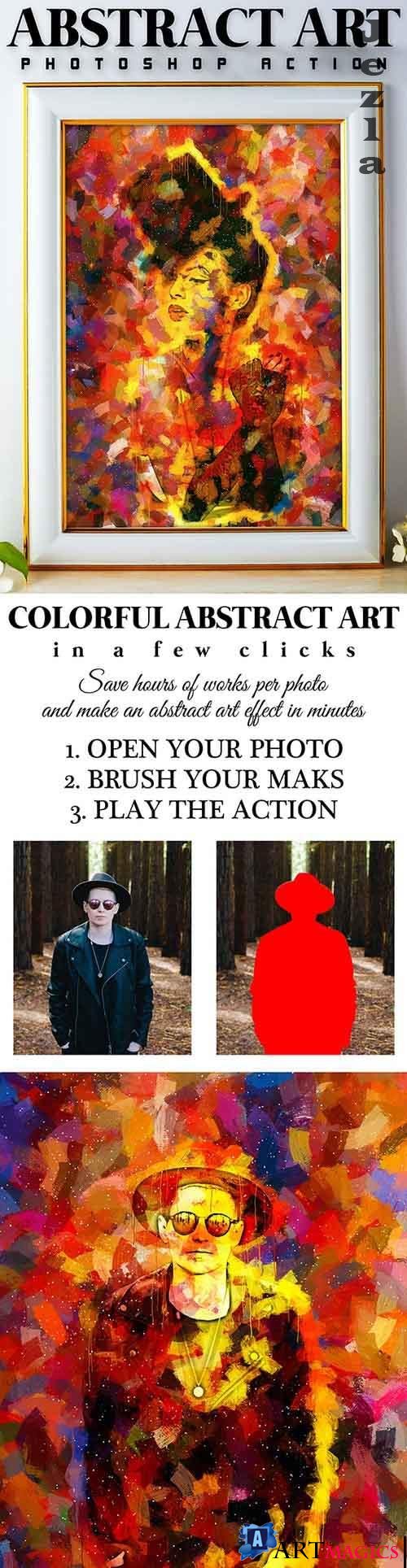 Abstract Art Photoshop Action 26121789