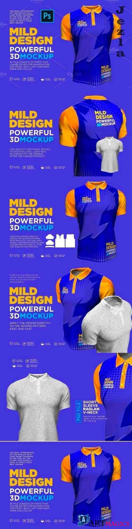 Polo shirt 3D Mockup - 4606266