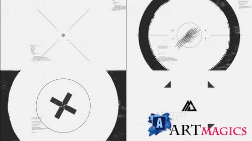 Black White Glitch Logo - Project for After Effects (Videohive)