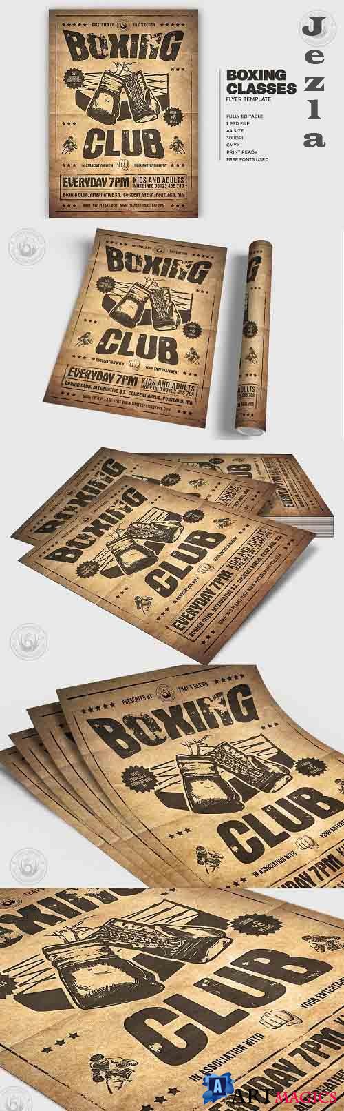 Boxing Classes Flyer Template V2 - 5052481