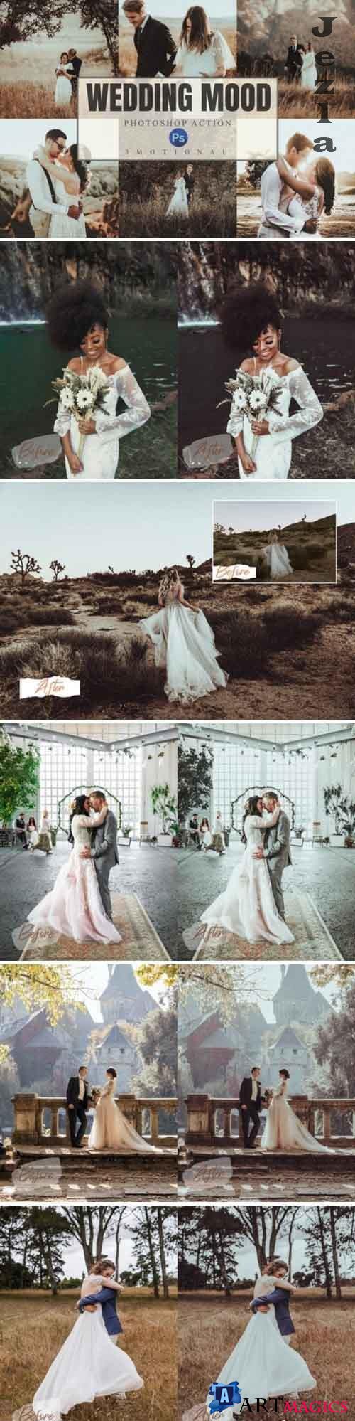 8 Wedding Mood Photoshop Actions ACR LUT