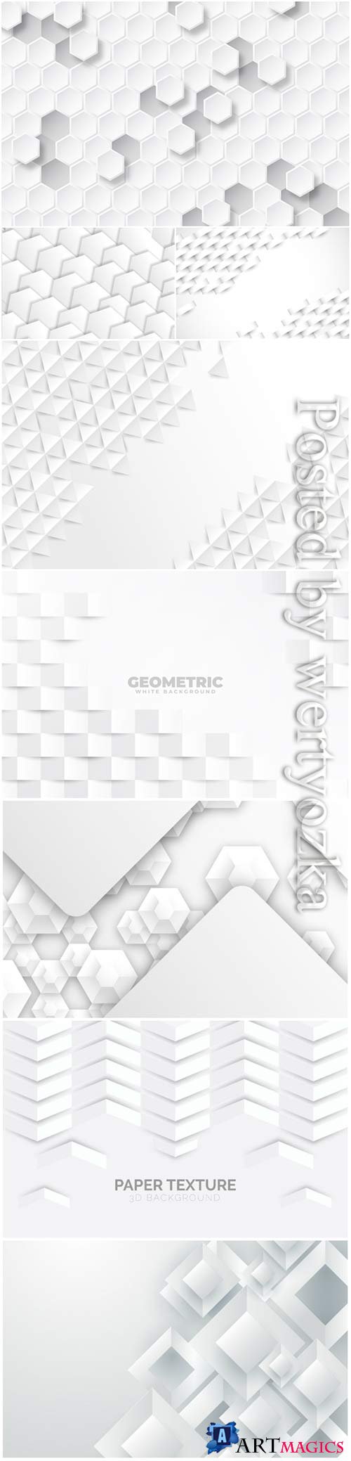 Abstract vector background, 3d models template # 2