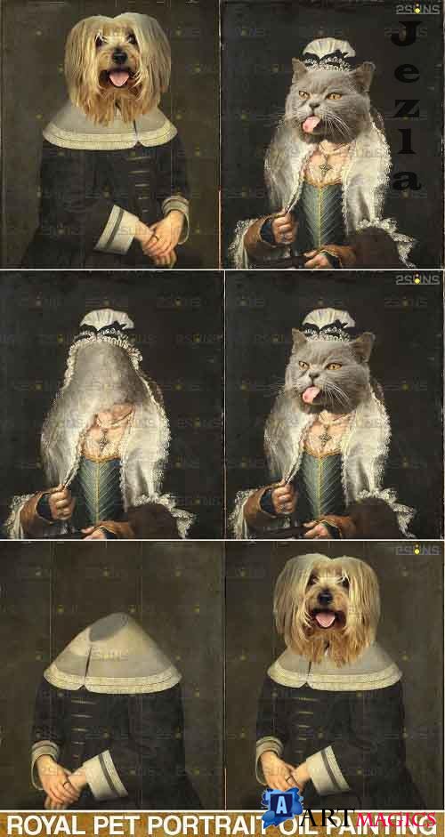 Royal Pet Portrait templates vol.4, Pet Painting - 685650