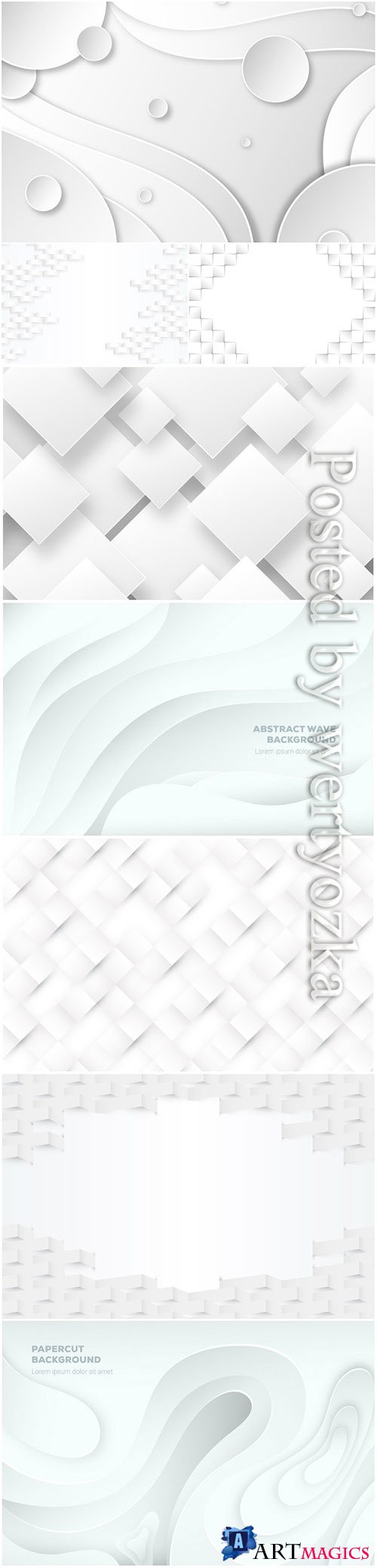 Abstract vector background, 3d models template # 8