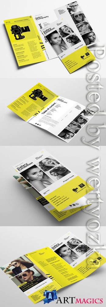 Brochure Layout for Photographers and Photography Exhibitions 323035753