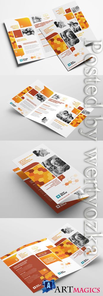 Corporate Trifold Leaflet Layout 322611388