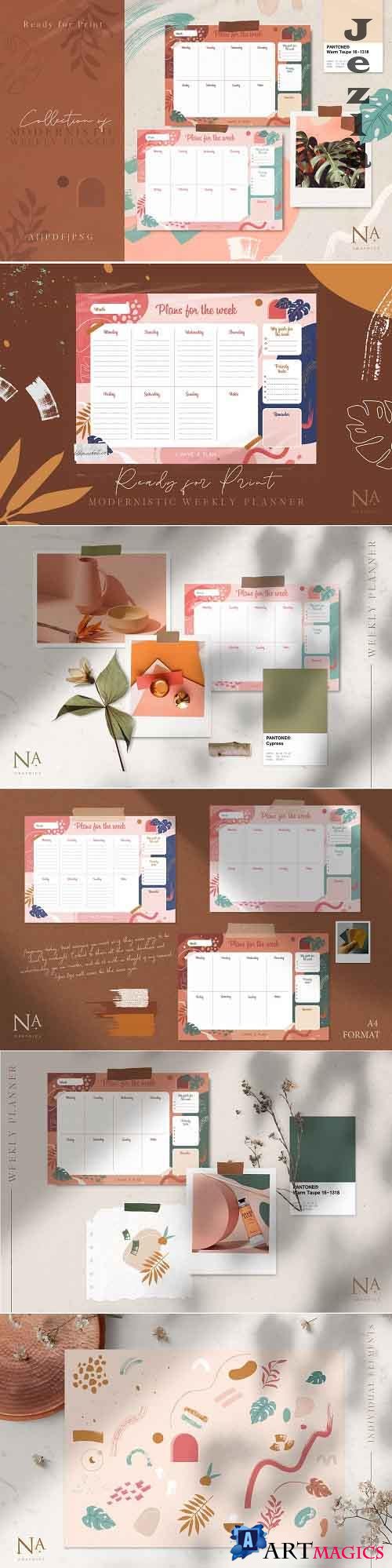 Modernistic Weekly Planner - 4341893