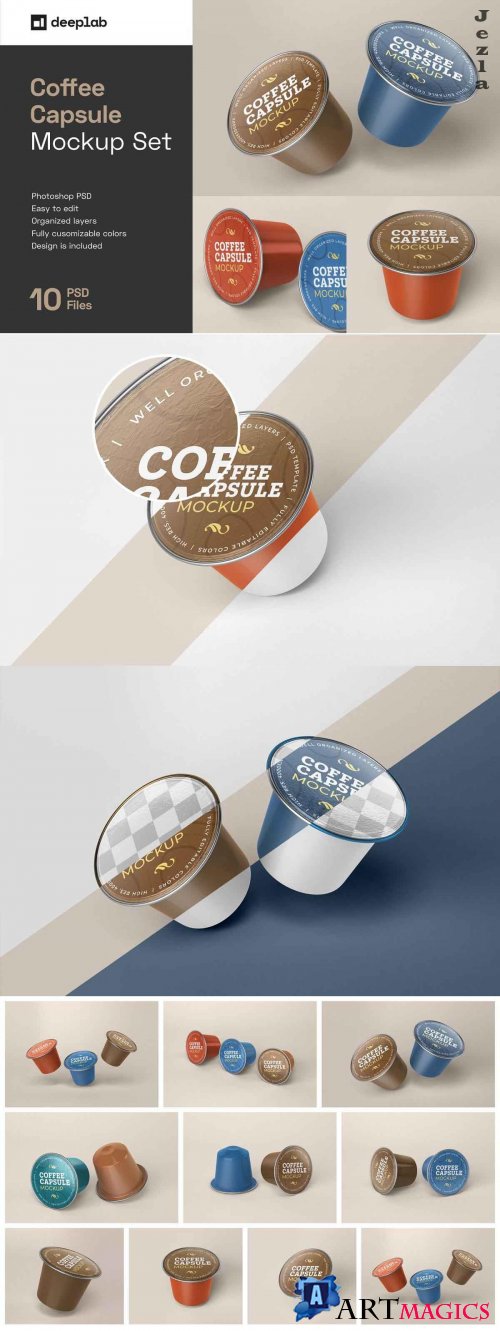 Coffee Capsule Mockup | Packaging 5135762