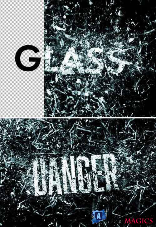 Glass Explosion Text Effect Mockup 361442418