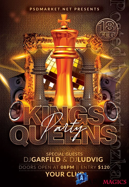 Kings queens - Premium flyer psd template