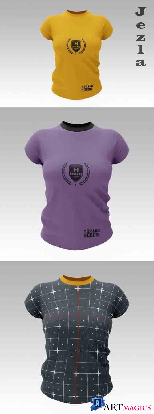 Womens Slim-Fit T-Shirt Mockup 362978040