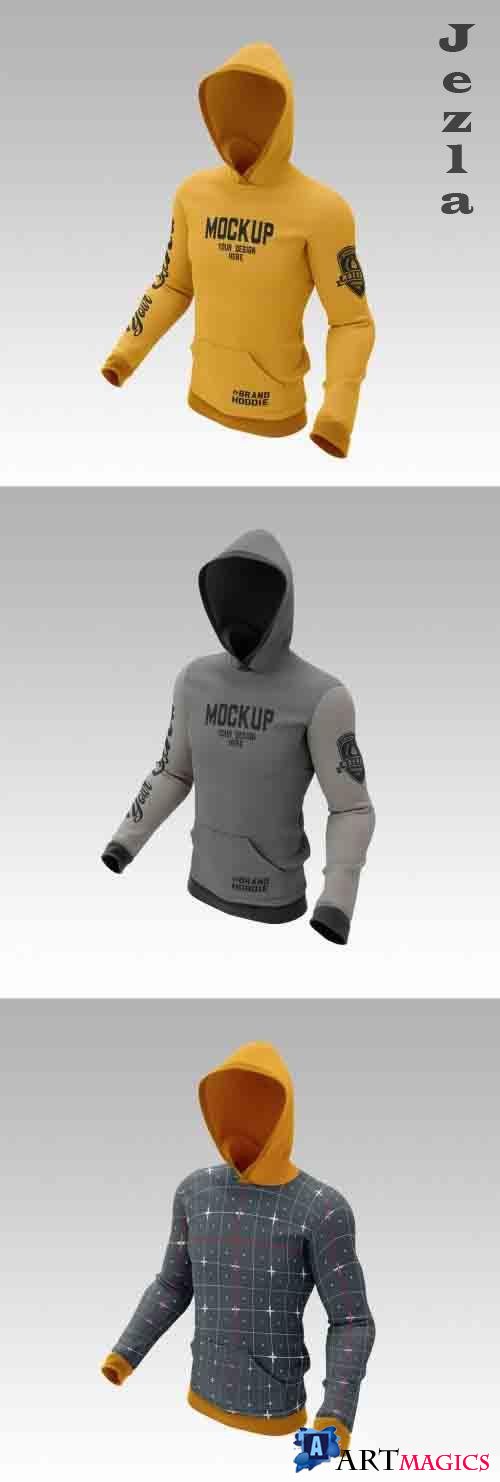 Hooded Sweatshirt Mockup 362978365