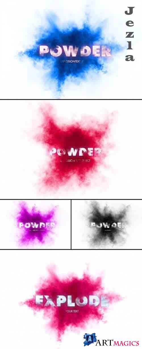 Powder Explosion Text Effect 362994323