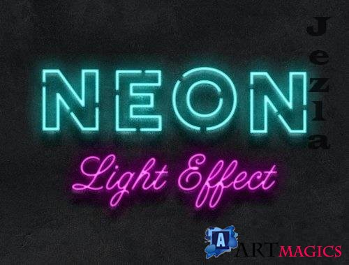 Neon Light Text Effect Mockup 363618041