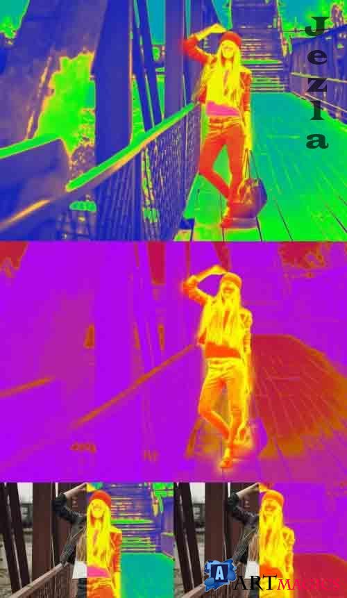 Thermal Camera Photo Effect 363654753