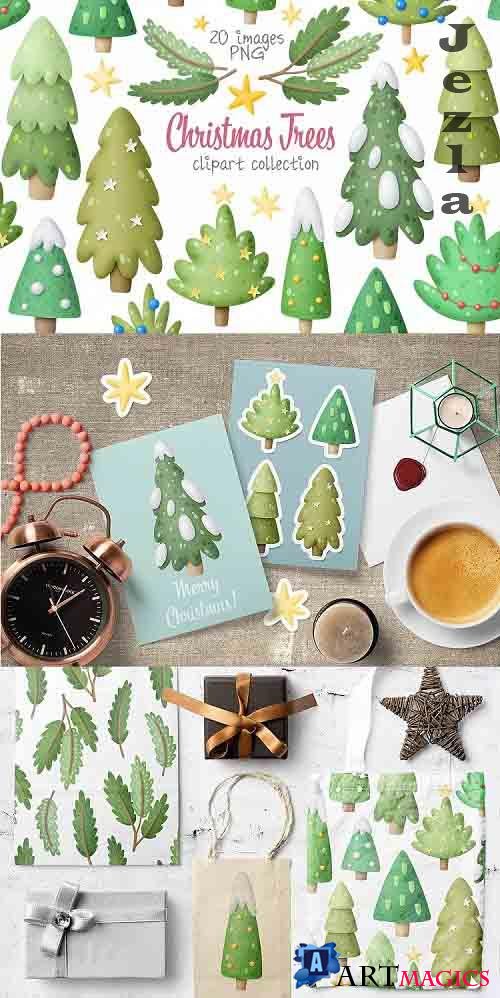 Christmas Trees Clipart - 283074
