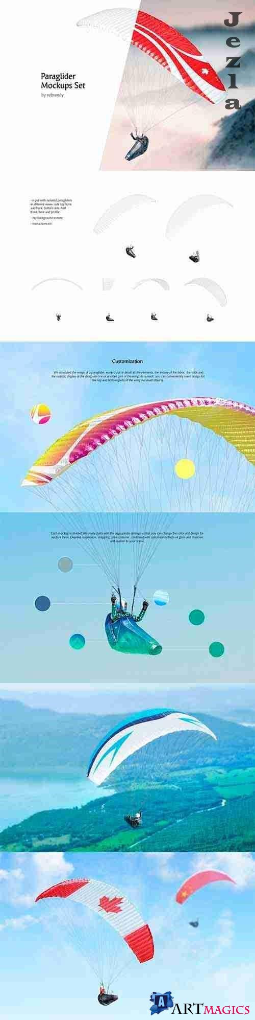 Paraglider Mockups Set 5151237
