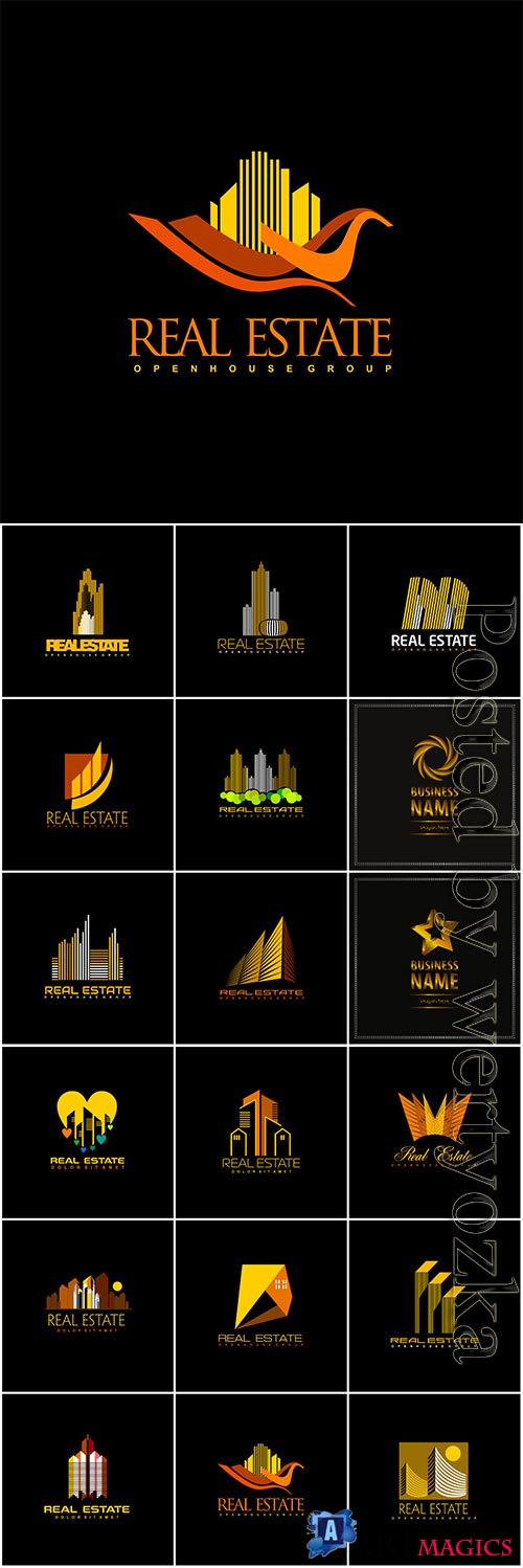 Logos collection in vector, business name for company # 8
