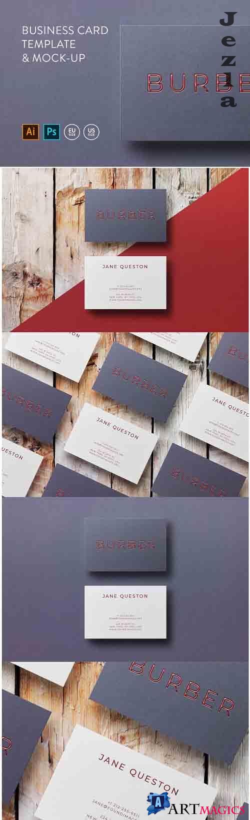 Business card Template & Mock-up #5 - 63944
