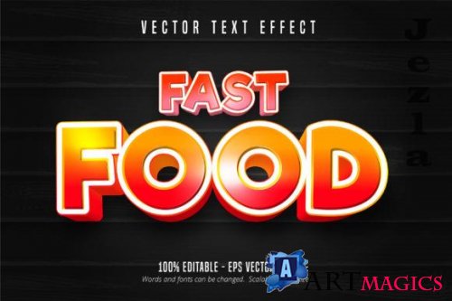 Fast Food Style Editable Text Effect