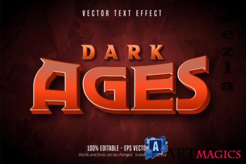 Dark Ages Text, Game Style Text Effect