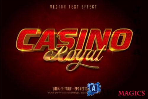 Casino Royal Style Editable Text Effect