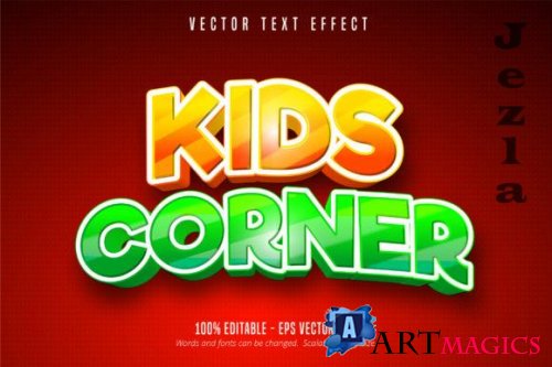 Kids Style Editable Text Effect