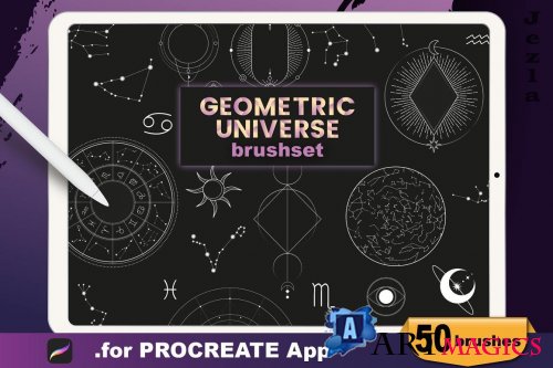 Procreate - Geometric Universe Stamp - 4613812