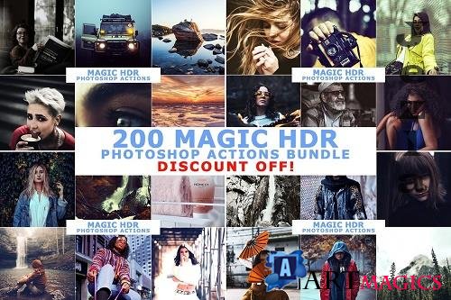 200 Magic HDR Photoshop Actions 4633299