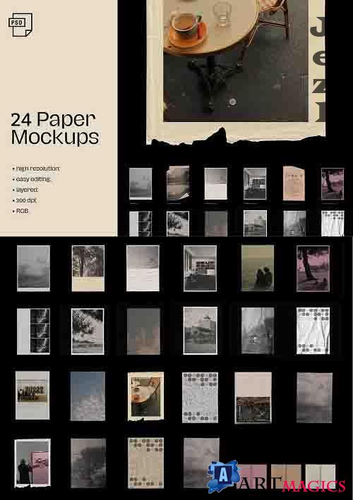 Textured Paper Mockups 