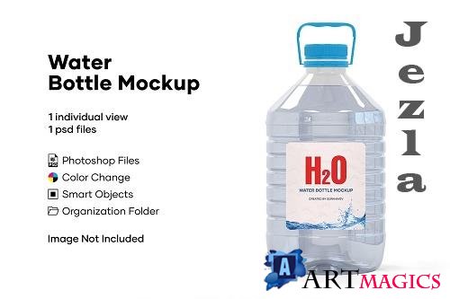 5L Clear PET Water Bottle Mockup 5233909