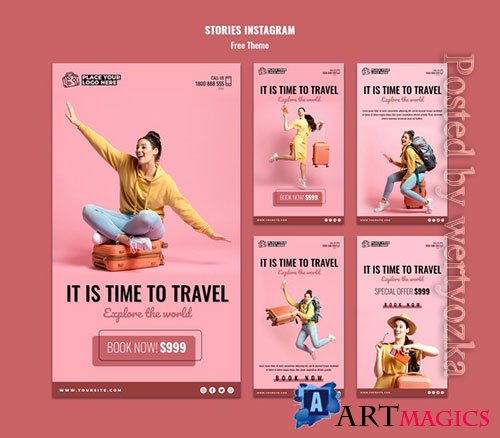 Time to travel stories template
