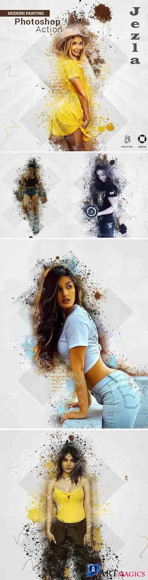 Painting Photoshop Action - 27497079