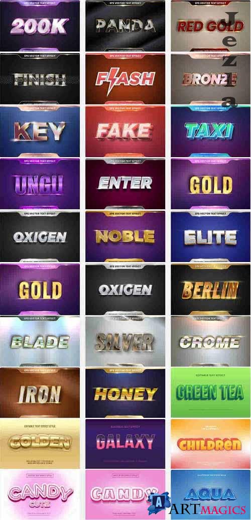 Editable Text Effect Style Bundle 01