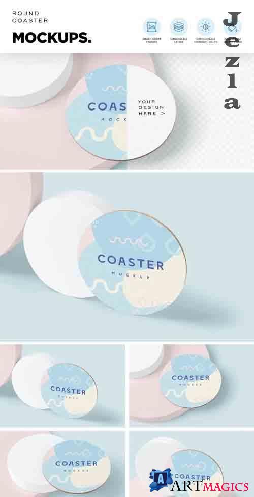 Round Coaster Mock-Ups
