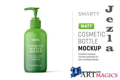 Matt cosmetic bottle mockup 4817473