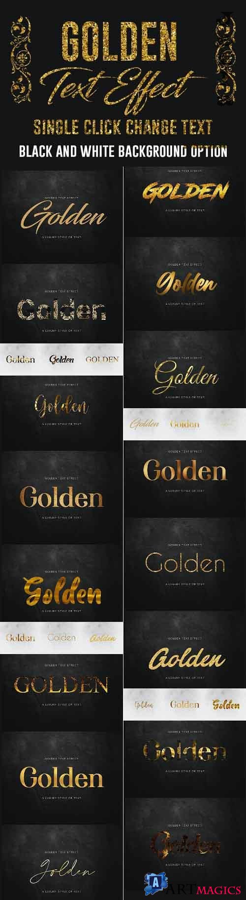 Gold Text Effect 27917080