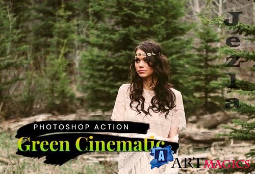 5+ Green Cinematic - Photoshop Action