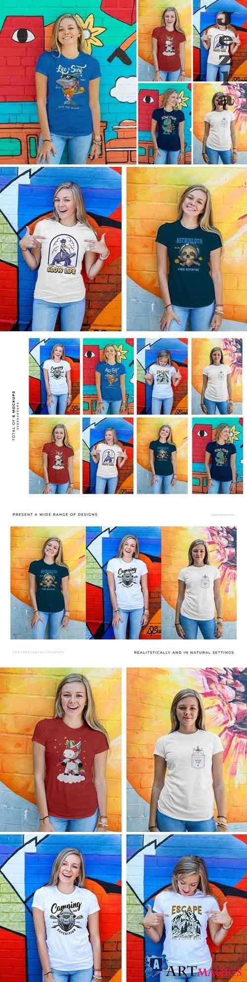 Women Urban T-Shirt Mockups