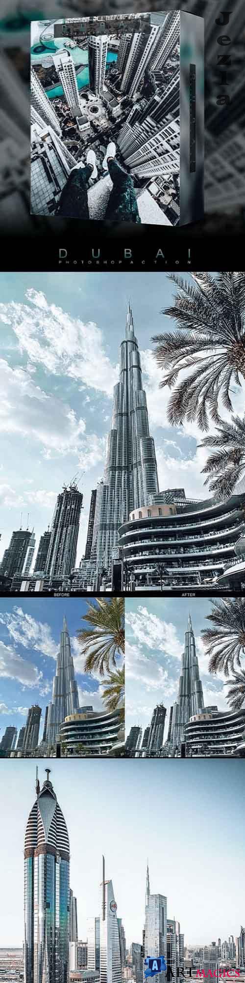 Famous Citys - DUBAI - Photoshop Action 26697077
